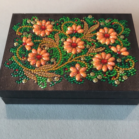 Rhinestone Art Jewelry Box - Picture 2 of 7